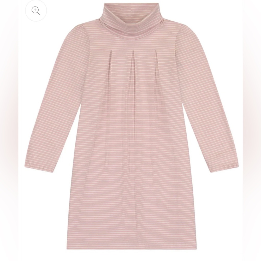 Busy Bees Striped Pink Turtleneck Dress Girls